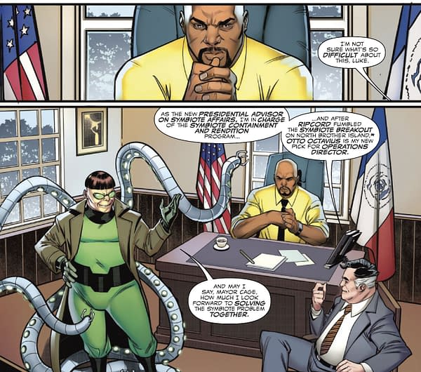 Did Doanld Trump Pardon Doctor Octopus for All His Crimes?