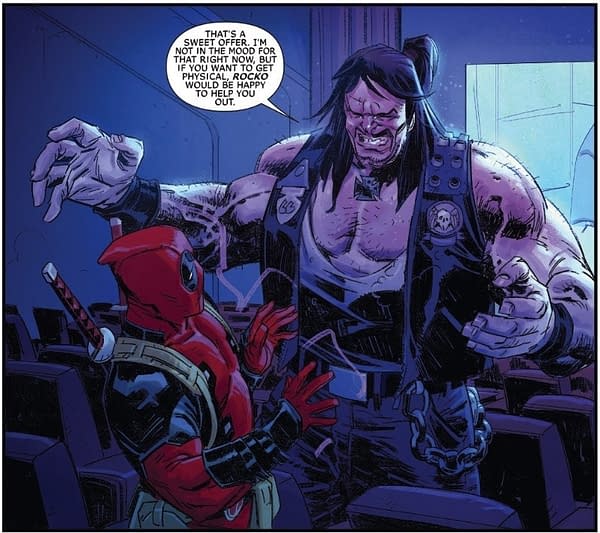 X-ual Healing: How Not to Behave in a Movie Theater, from Deadpool #1