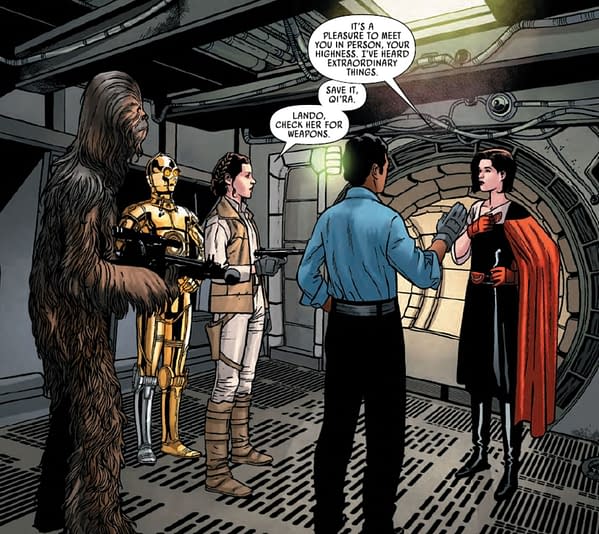 Lady Qi'Ra Meets Princess Leia In Today's Star Wars #18 (Spoilers)