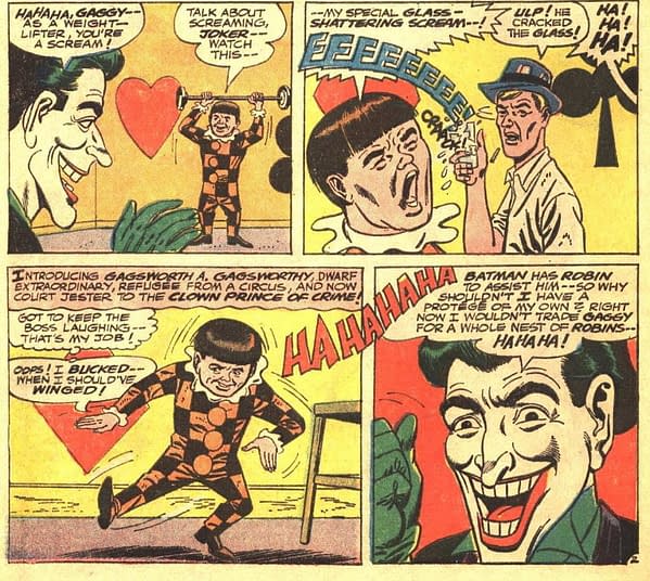 Every Appearance Of Gaggy, As Seen In Three Jokers