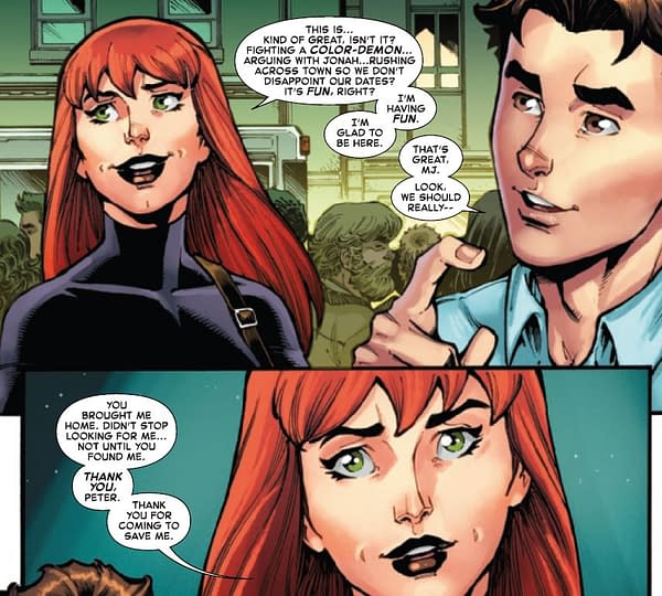 Peter Parker And Mary Jane in Zeb Wells' Final Amazing Spider-Man #60