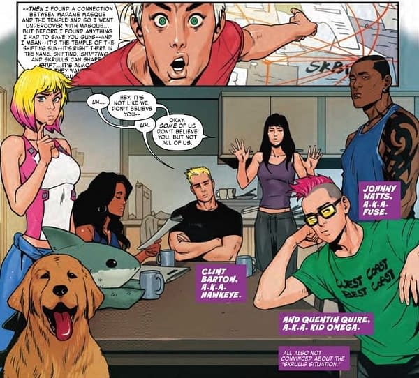 Has Kate Bishop Become a Skrull Apologist? West Coast Avengers #8
