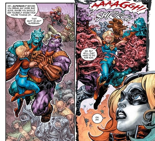 Supergirl Does a Sentry Job on Two Bad in Injustice Vs Masters Of The Universe #6 (Spoilers)