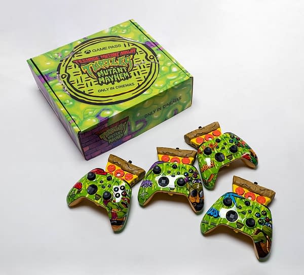 TMNT Pizza Xbox Controllers in The Daily LITG 26th of July 2023