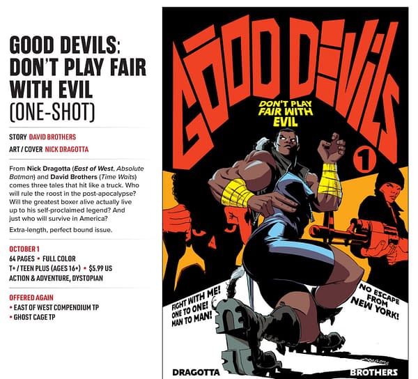 Nick Dragotta and David Brothers' Good Devils: Don't Play Fair With Evill from Image Comics in October