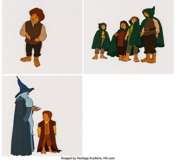 Lord of the Rings Main Cast Production Cels Group of 3. Credit: Heritage Auctions