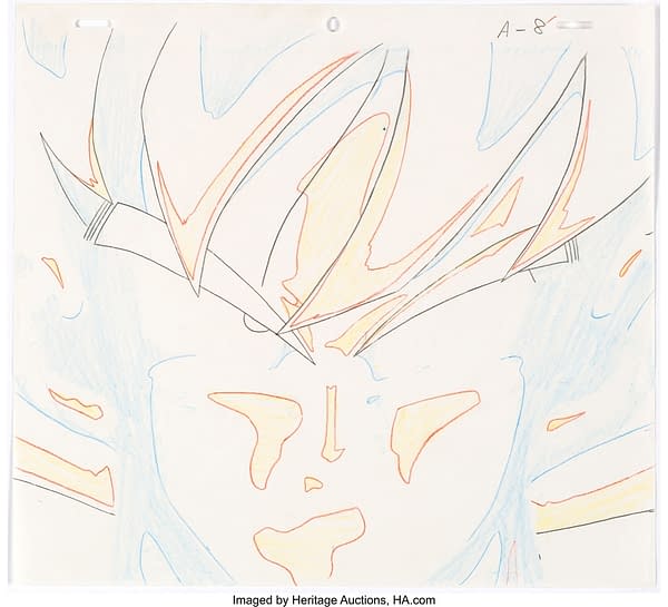 Dragon Ball Z Goku Production Cel and Animation Drawing. Credit: Heritage Auctions