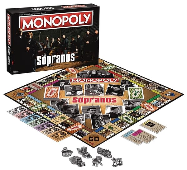A look at the complete setup for Monopoly: The Sopranos, courtesy of The Op.