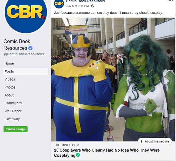 CBR, and a Little Weekend Cosplay Shaming