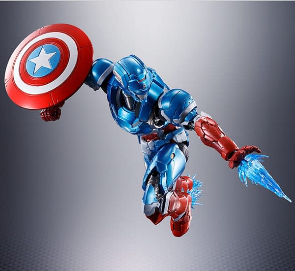 Captain America Suits Up for Tech-On Avengers with New Bandai Figure