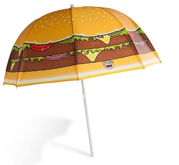 The Cheeseburger Beach Umbrella from Fun.com.