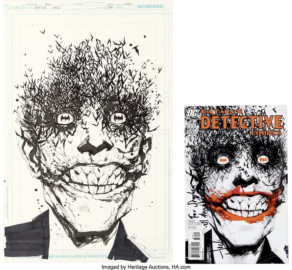 The Original Art For Jock's Most Famous Batman Cover Up for Auction