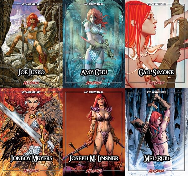 Dynamite Launches Red Sonja 45th Anniversary Trading Cards Kickstarter