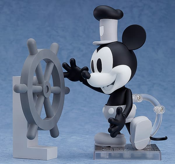Mickey Mouse Steamboat Willie Nendoroid Figure B&W 3