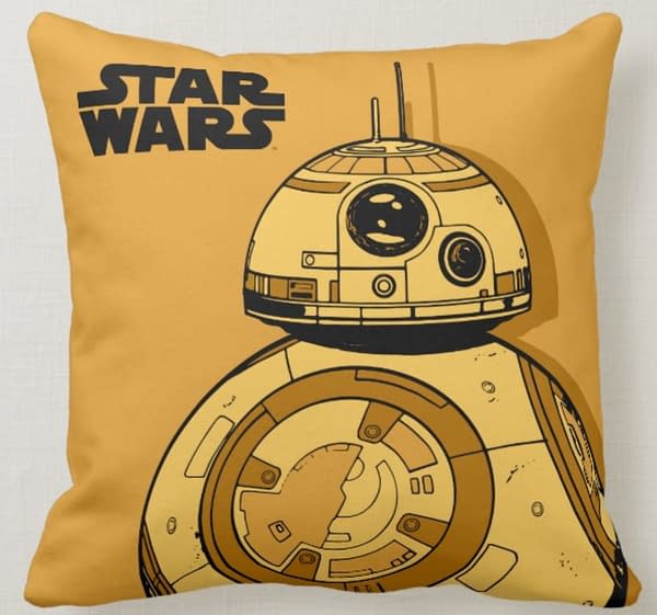 BB-8 Yellow Graphic Throw Pillow from shopdisney.com.