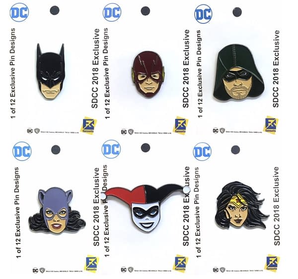 SDCC DC Comics Pins FanSets 1