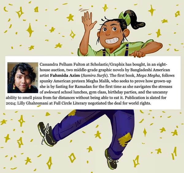Scholastic Buys Fahmida Azim's Graphic Novel Mega Megha At Auction