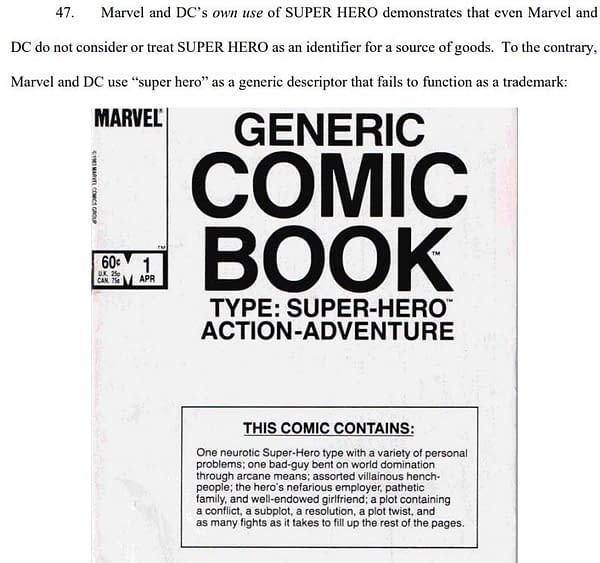 DC & Marvel Comics Legally Challenged Over The "Super Hero" Trademark