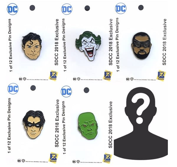 SDCC DC Comics Pins FanSets 2