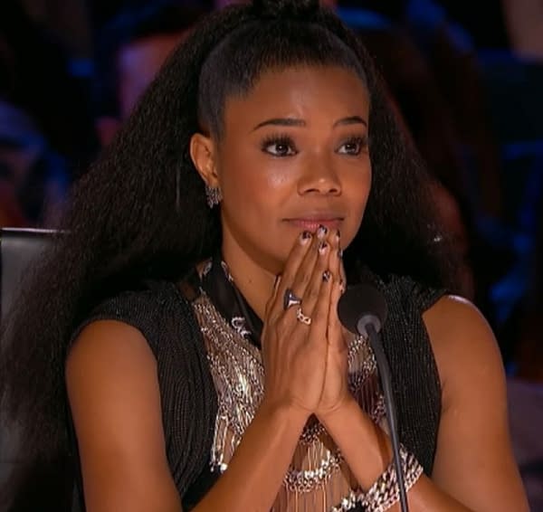 Gabrielle Union on America's Got Talent (Image: NBCU).