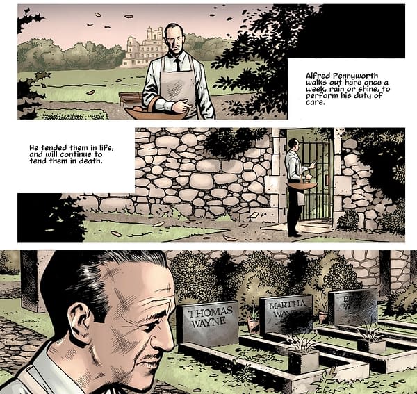 The Wayne Family Get New Graves in Batman's Grave #1 by Warren Ellis and Bryan Hitch