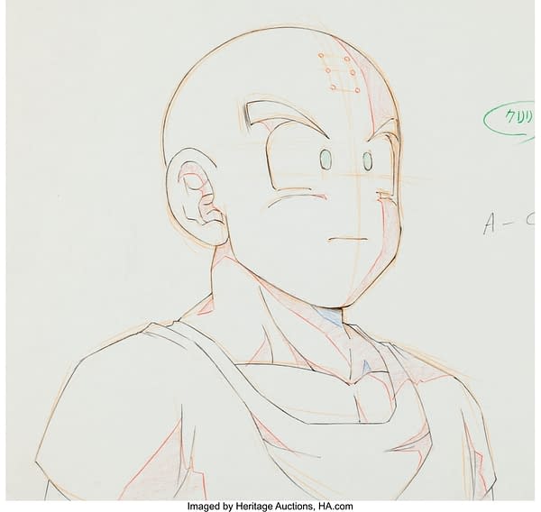 Krillin from Dragon Ball Z Original Artwork. Credit: Heritage Auctions