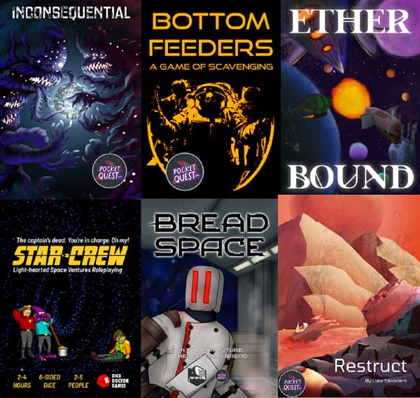DriveThruRPG Has Posted The Games From PocketQuest 2023