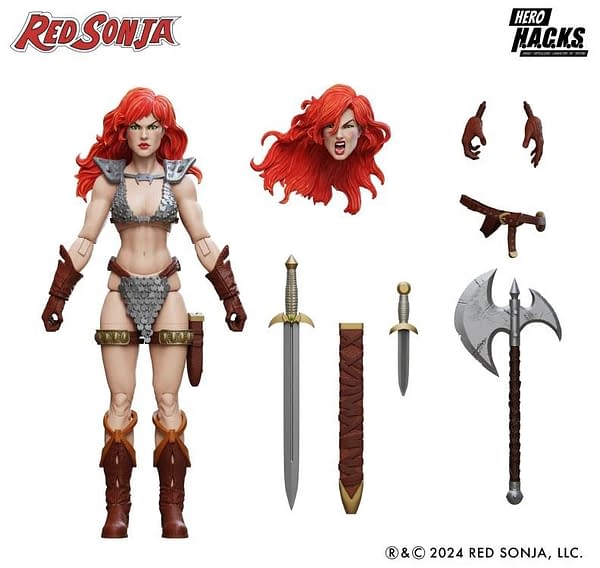 Boss Fight Unveils New 1:18 Scale Red Sonja Hero H.A.C.K.S 