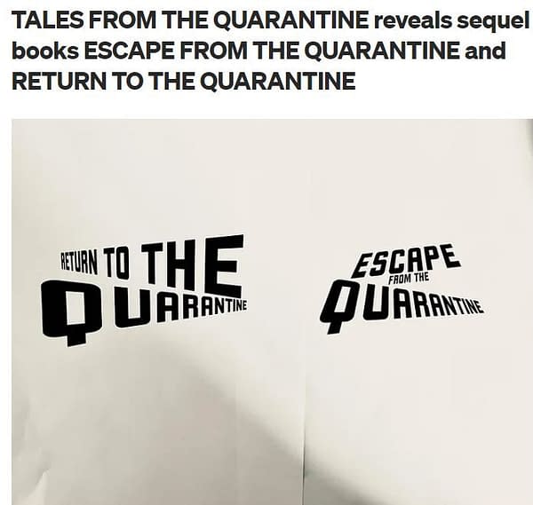 Sleeze Brothers And Sequels For Frazer Brown's Tales From The Quarantine?