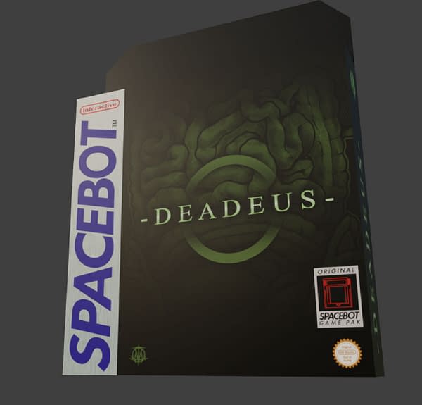 A look at the cover for Deadeus as it drops onto your old-school Game Boy. Courtesy of Spacebot Interactive.