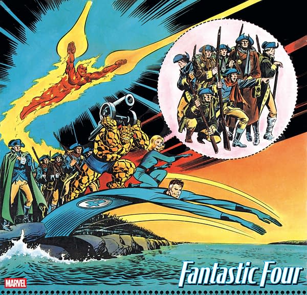 Cover image for FANTASTIC FOUR #12 JOE SINNOTT BICENTENNIAL CALENDAR HIDDEN GEM VARIANT
