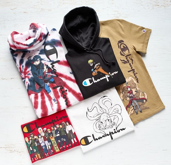 Naruto Forms Champion's First Anime-Based Apparel Collection