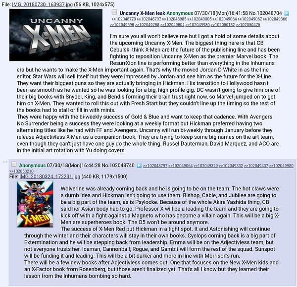 Scotching Those X-Men 4Chan Rumours &#8211; And Telling You What Is Really Going On