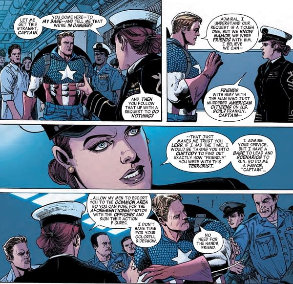 Captain America Making Friends and Influencing People in Next Week's Invaders #3