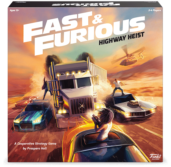 A look at the box art for Fast & Furious: Highway Heist, courtesy of Funko Games.
