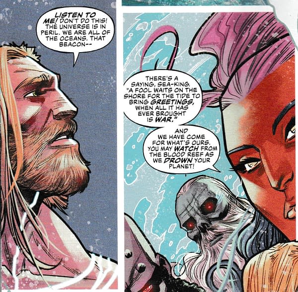 So Who Wrote These Words in Justice League and Aquaman: Drowned Earth? (Spoilers)