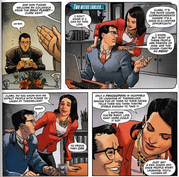 Today, Lois Lane Tells Clark Kent The Importance Of The White House Correspondents' Dinner (Action Comics Special Spoiler)