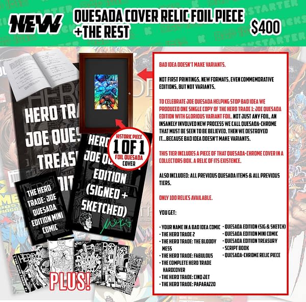 Bad Idea Comics Destroys Joe Quesada's Cover for Them