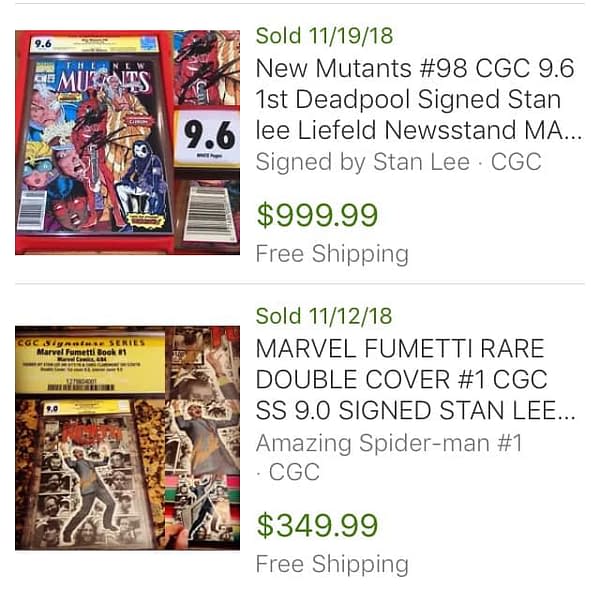 How Much Would You Pay For a Stan Lee Signed Comic?