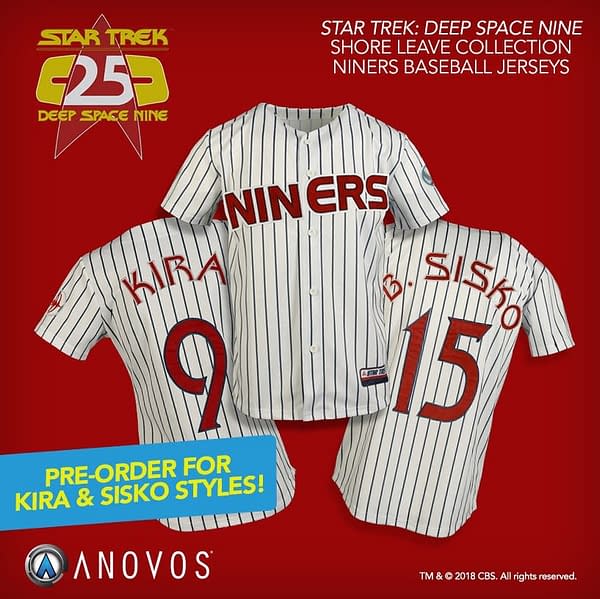 Anovos Announces Star Trek: DS9 Baseball Jersey Pre-Orders