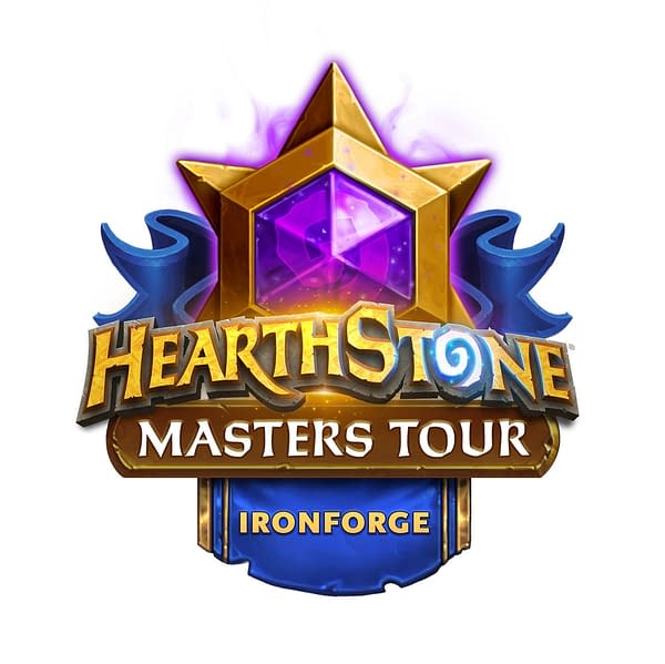 The main logo for Hearthstone Masters Tour Ironforge, courtesy of Blizzard.