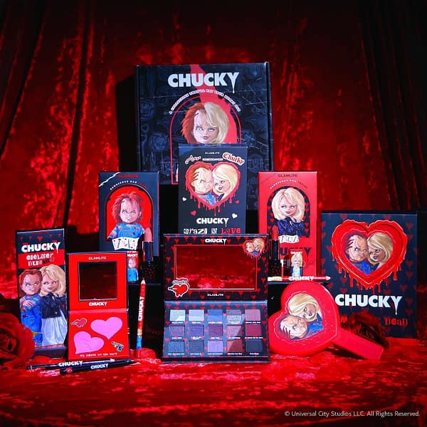 Chucky x Glamlite Cosmetics Unveil Killer Makeup Collection