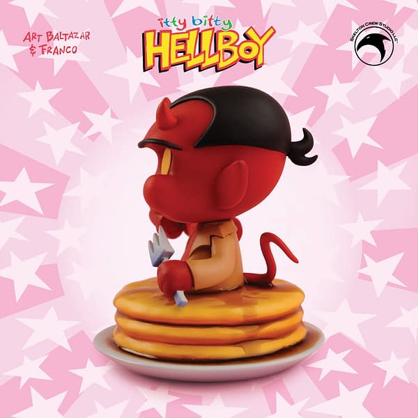 Hellboy Gets an Itty Bitty Bust from Skelton Crew Studio