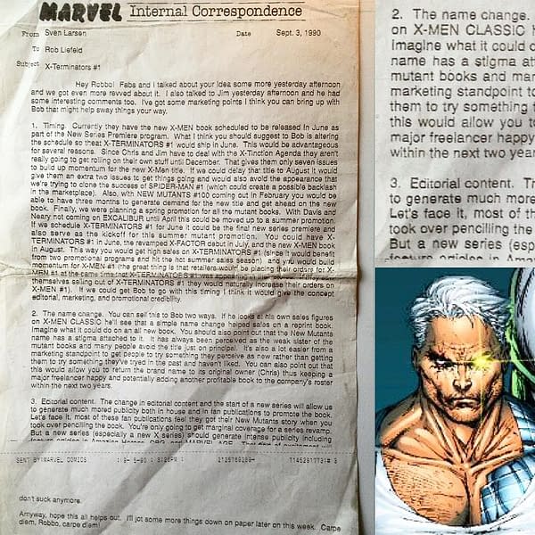 How a Marvel Marketer Helped Rob Liefeld Persuade Marvel Comics to Publish X-Force