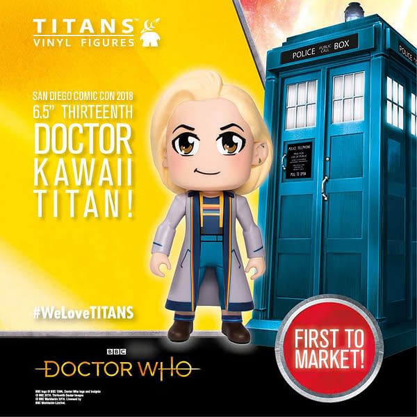 13th Doctor Figures and Clothing Debut at San Diego Comic-Con from Titan, Funko, and Her Universe