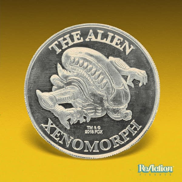 Super7 Alien ReAction Figure Hammerhead Tribute Figure Coin