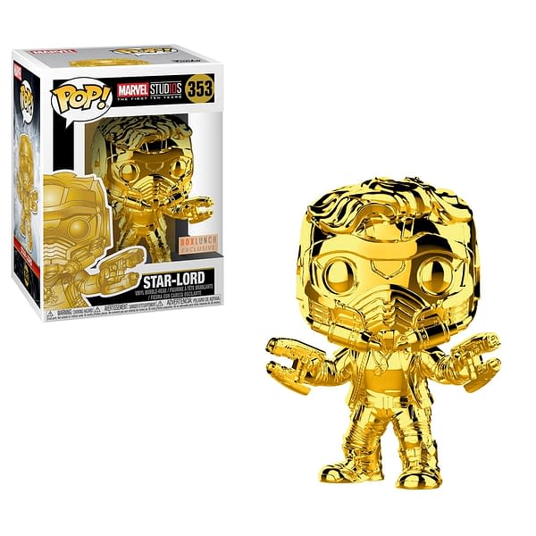 BoxLunch Exclusive Star-Lord Funko Pop_Gold