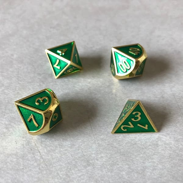 Review: Die Hard Dice — Gold Emerald Gemstone Collection
