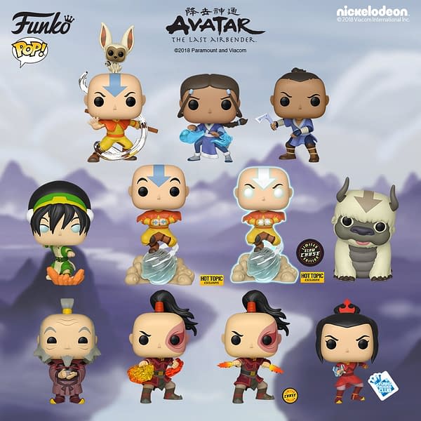 FUNKO Announces 'Avatar: The Last Air Bender' Pop Vinyls!
