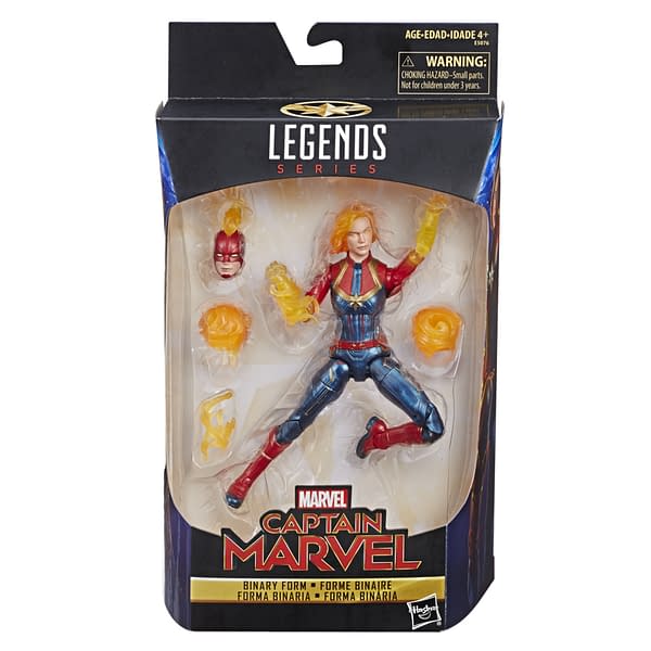 Marvel Legends Captain Marvel Binary Figure Packaged